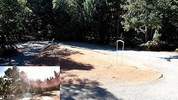 FPV Race Drone Gate Practice Power Loops and Crashes