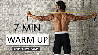 7 Min Full Body Warm Up With Resistance Band | Follow Along | Fitness My Life