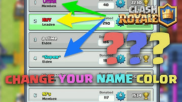 Clash Royale - How to change your NAME COLOR/Get colored your IGN and Chatting text