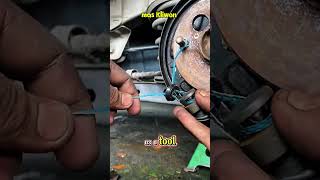 Quick Trick to Install Car Brake Seal Rubber Using Thread#shorts #automobile #mechanic #ideas#repair