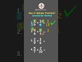 How to Multiply Fractions? Cancellation Method Hack #maths #mathematics #mathstricks #education