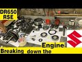 Suzuki DR650 RSE Restoration Part 3 The Engine disassembly