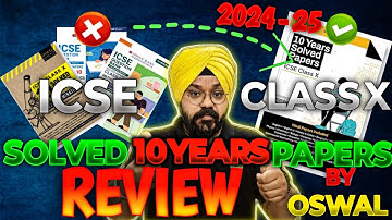 ICSE CLASS 10 Exam 2025 : 10 Years Solved Papers (2014-2024) Book Honest Review ( Best Book to Buy )