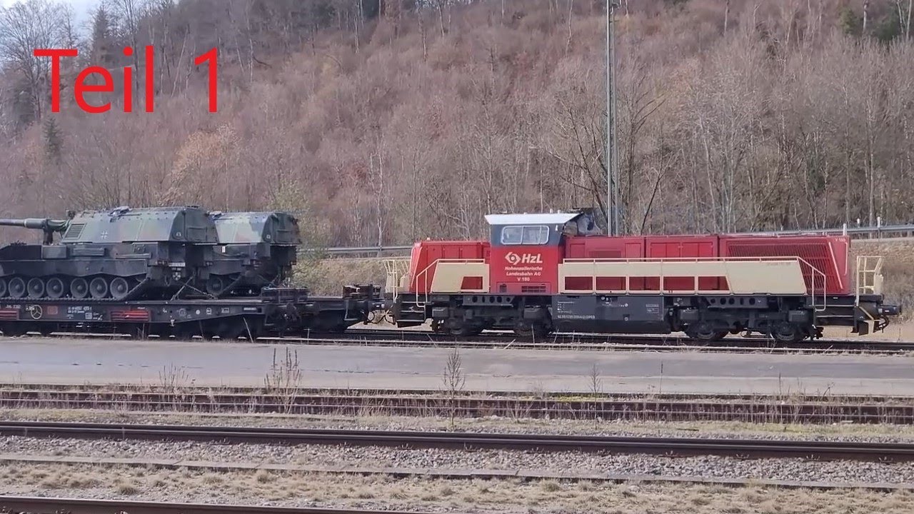 Bundeswehr Panzertransport / Panzerverladung in Storzingen --- Teil 1/2