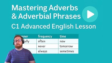 Mastering Adverbs & Adverbial Phrases | C1 Advanced English Lesson