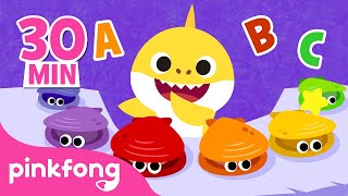 30 min loop baby shark abc song compilation alphabet for kids pinkfong baby shark