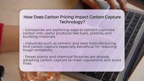 How Does Carbon Pricing Impact Carbon Capture Technology? - Talking Tech Trends