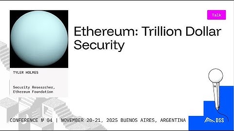 Ethereum: Trillion Dollar Security