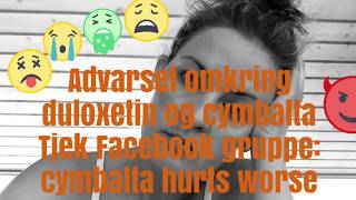 Advarsel om lægernes “udtrapning” af cymbalta eller duloxetin