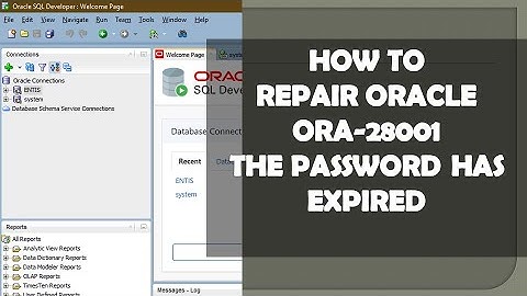ORA 28001 THE PASSWORD HAS EXPIRED