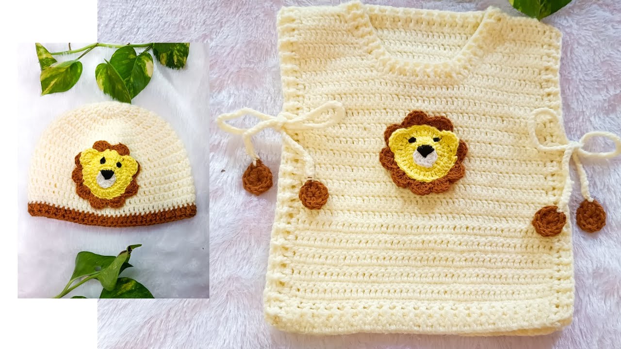 Crochet baby sweater tutorial (1 to 3 years baby) #crochet #sweater 🫰