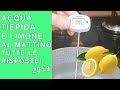 ACQUA E LIMONE AL MATTINO TUTTE CIO' CHE C'E' DA SAPERE! | FoodVlogger