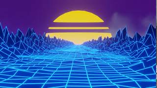 3D Retro Sunset Loop