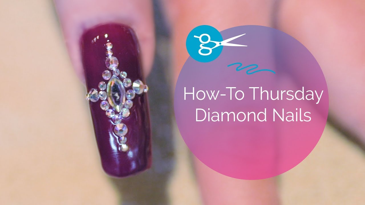 5. How to Create a Diamond Nail Design with Rhinestones - wide 6
