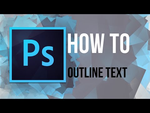 Video: How To Outline Text