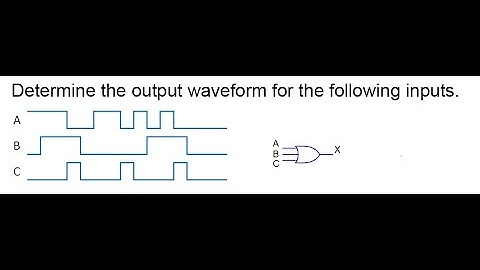 OR Gate Output Waveform | Determine Output in Logic Gates 16