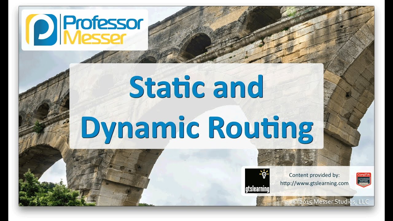 Static and Dynamic Routing - CompTIA Network+ N10-006 - 1.9