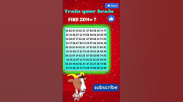 🧩🧠 3х14=? Solve the example and find the hidden number #quizgames #quiztest #quiztime #puzzlelover