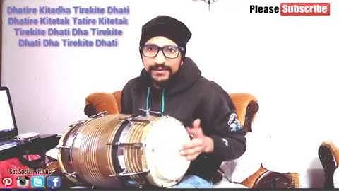 How To Play Dholak |Teen Taal|Lesson For Beginners |Learn Dholak Online (Recreated)