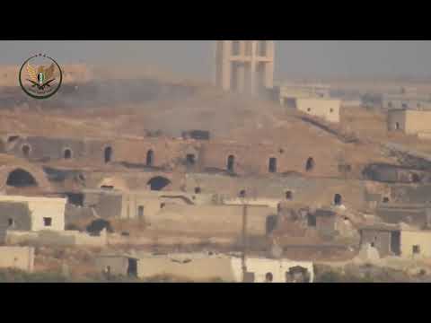 شاهد|| تدمير مدفع 57 مم لعصابات الأسد على محور تل مرق في ريف إدلب الجنوبي بصاروخ مضاد للدروع.