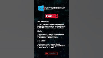 Windows Shortcut Keys(Part-3)#computer #windows #shortsfeed #trending #trendingshorts #shorts
