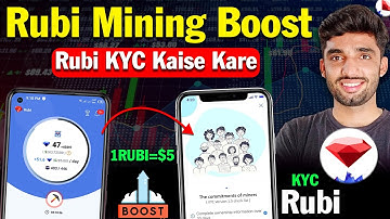 Rubi Network Mining Speed increase | Rubi Network KYC Kaise Kare | Rubi Network Withdrawal