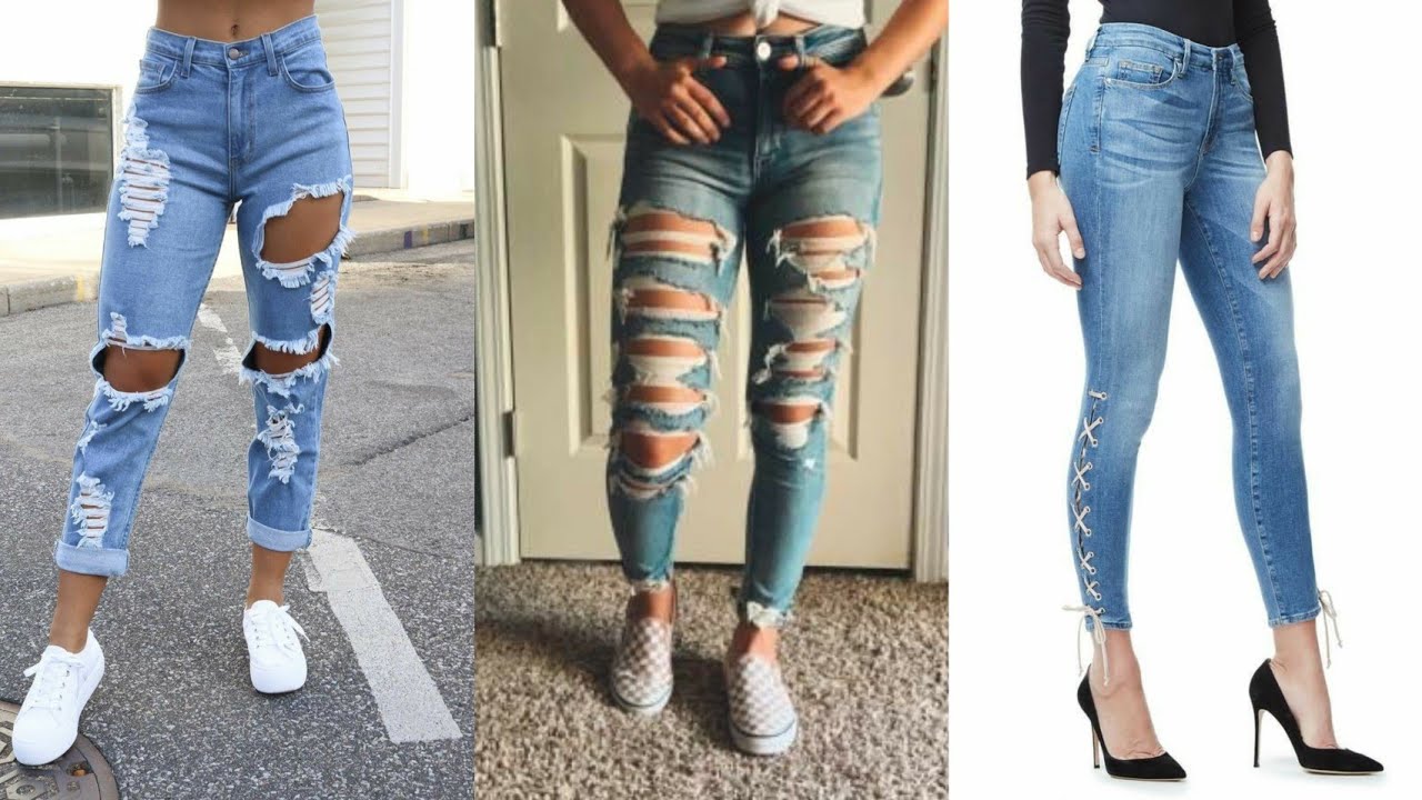 Girls Different Jeans Designs 2020 | Girls Jins | Womens Denim Jeans ...