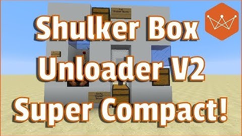 Minecraft Shulker Box Unloader Tutorial V2 Even More Compact