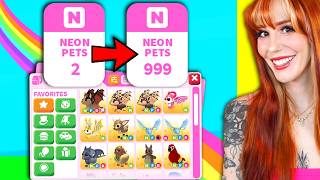 Every Pet I Own is Now NEON roblox