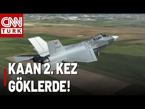 KAAN İkinci Kez Göklerde! 5  Nesil Savaş Uçağı KAAN'ın O Görüntüleri İlk Kez CNN TÜRK'te!