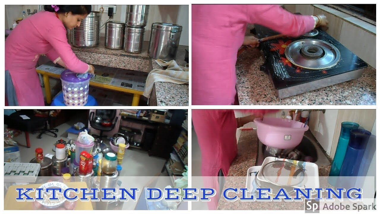 Indian Kitchen Deep Cleaning// Step by Step Indian Kitchen Cleaning //My Kitchen Cleaning Routine