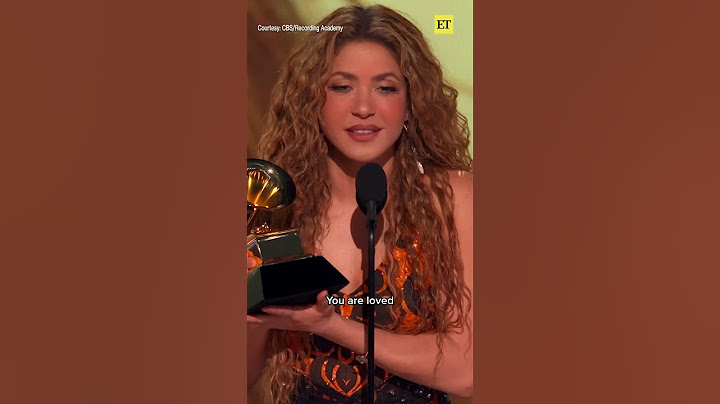 Shakira wins Best Latin Pop Album #GRAMMY and dedicates it to all the immigrants in the U.S.