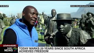 South Africa Marks 29 Years Of Freedom Heritage Site Honours Freedom Heroes With Bronze Statues
