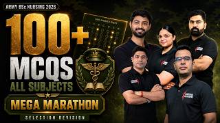 🏆 ARMY BSc Nursing 2026 Mega Marathon | 100+ Most Expected MCQs | Complete Selection Revision