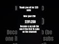 Thanks For 225 Subs Thanksalot Thanks Shorts Foryou Thanks For 225 Subs Thanksalot Thanks Shorts Foryou