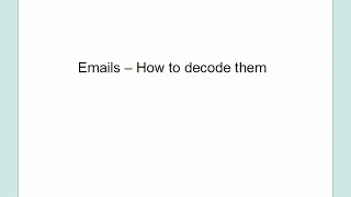CSLUG 02 2015 Email Decoding