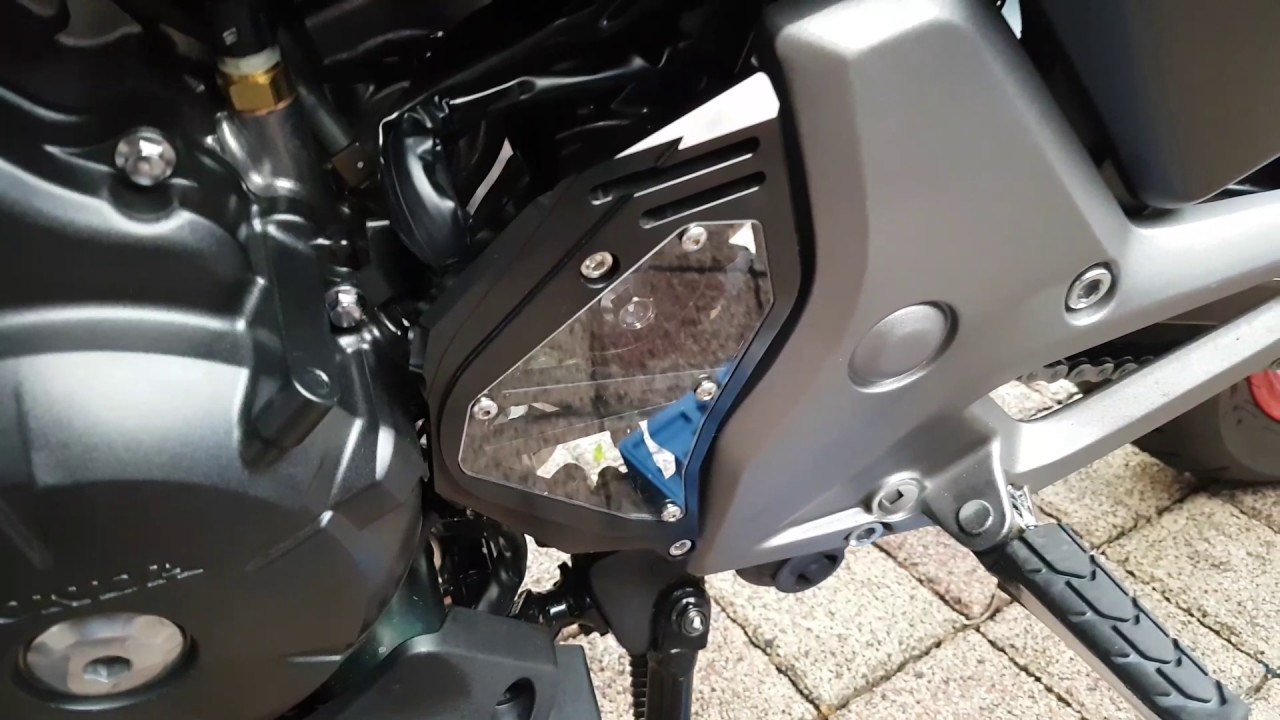 Honda NC 750 front sprocket cover replacement - YouTube