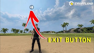 Make Exit Button Script In Craftland Free Fire India