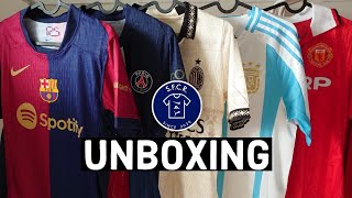 NEW 2025 FC Barcelona and PSG, Argentina 2024, AC Milan 23/24 and Man Utd 1992 jersey unboxing!