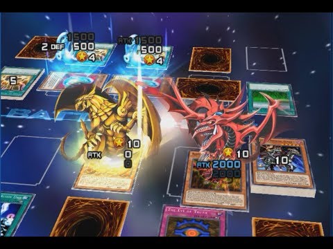 Yu-Gi-Oh Duel Links - Slifer the Sky Dragon and Winged Dragon of Ra both on the field