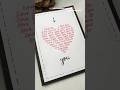 DIY 5 minutes card idea ❤️ Subscribe if you like it #shorts #shortvideo #trending #love #diy #viral