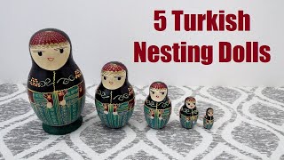 My Nesting Doll Collection #0249 – 5 Turkish Nesting Dolls