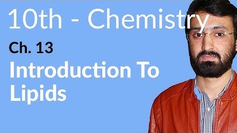 Class 10 Chemistry Chapter 5 - Introductions to Lipids - 10th Class Chemistry Chapter 13