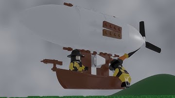 LEGO Medieval Airship Fantasy Part 2 | Blender Animation