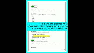1SG SMITH – ENLISTED PROMOTIONS &amp; DEMOTIONS|ARMY CONTINUING EDUCATN SYSTEM|PROPERTY ACCOUNTABILITY