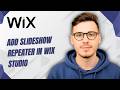 How To Add Slideshow Repeater In Wix Studio [2026 Guide]