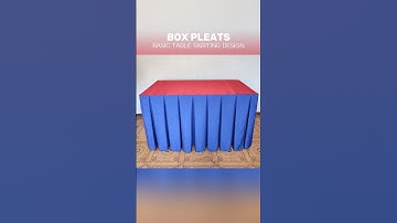 Box Pleats Basic Table Skirting Design Ideas #shorts #short #shortvideo #shortsvideo #tableskirting