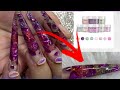 ModelOnes &quot;New Romance&quot; Acrylic Set Review | Longest Stiletto | Galaxy Cow Print Nails | 5XL