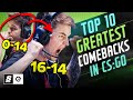 The Top 10 Greatest Comebacks in CS:GO