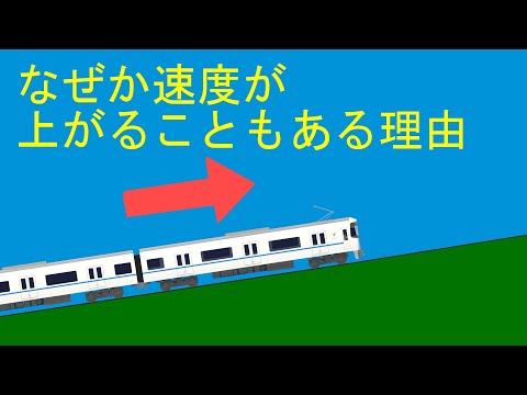 上り勾配でも速度が上がることもある理由とは？【小ネタ】